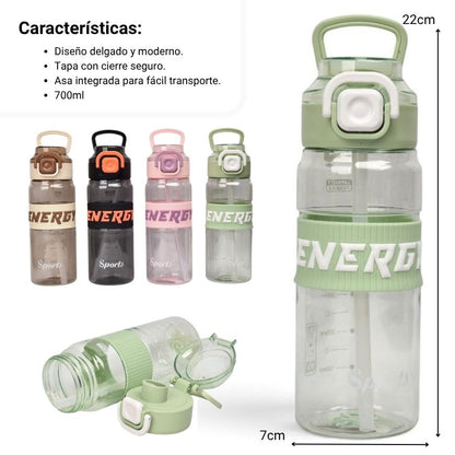 BOTELLA DE AGUA 700ML PLASTICO