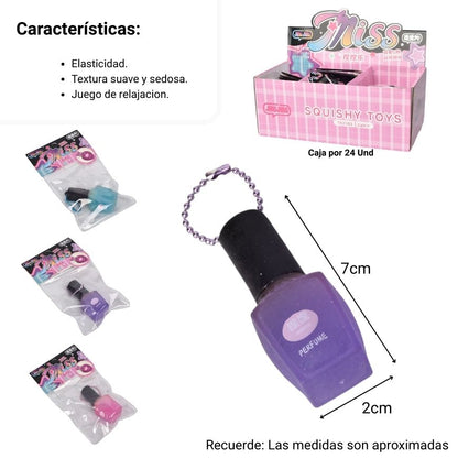 SQUISHY ESMALTE ANTI ESTRES ELASTICO CAUCHO