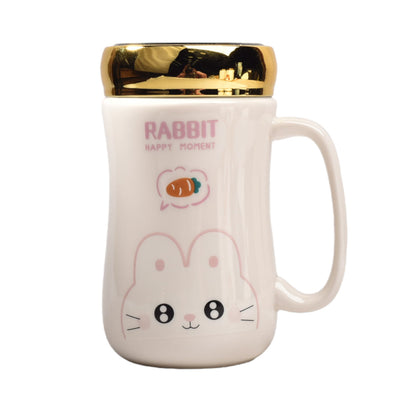 MUG POCILLO CON TAPA CERAMICA