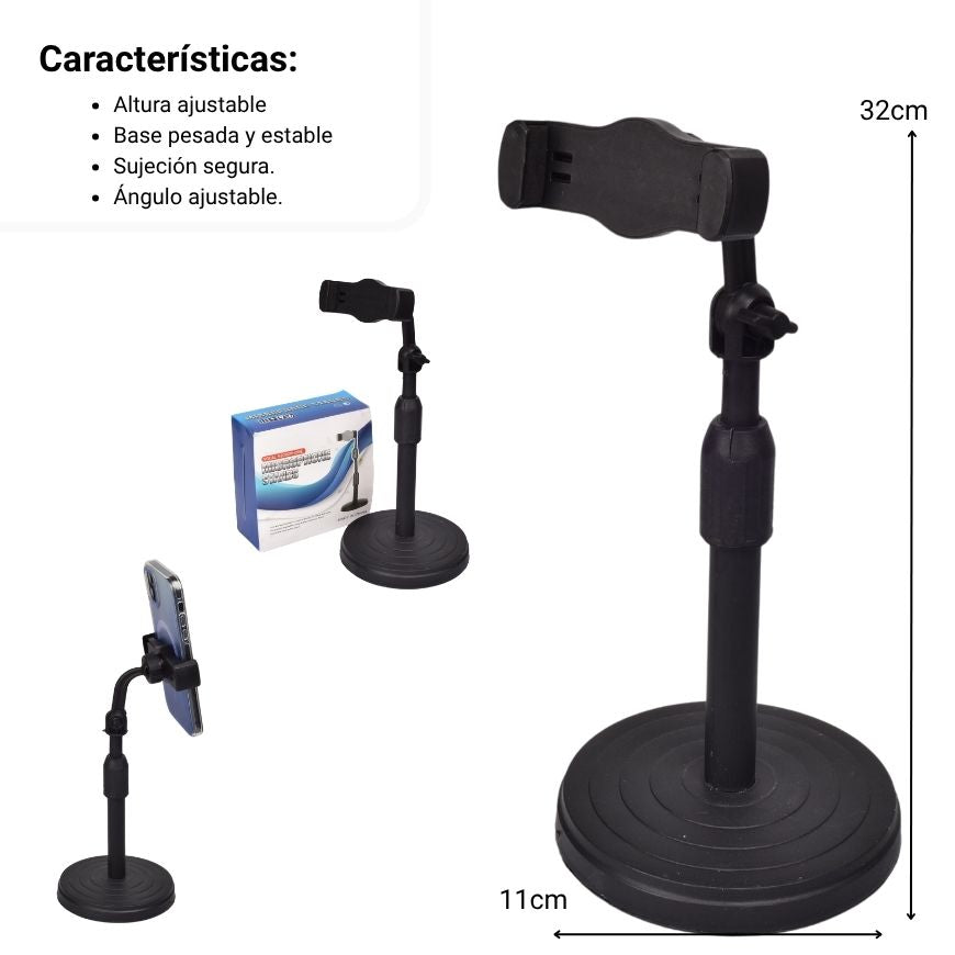 soporte plegable para celular dim:32x12cm