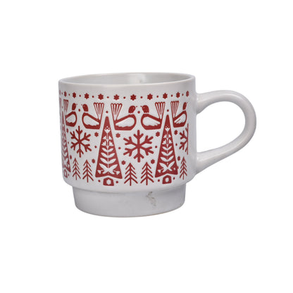 MUG POCILLO EN CERAMICA NAVIDAD 350ML DIM:8x9CM