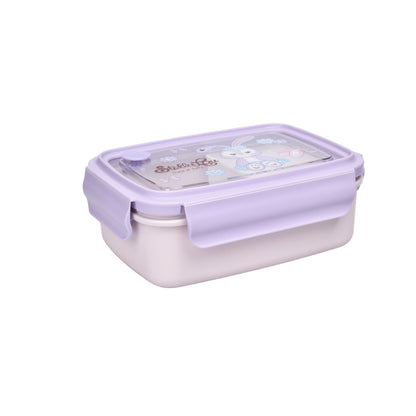 PORTACOMIDA PLASTICO 800ML PERSONAJE LILA DIM:18X13