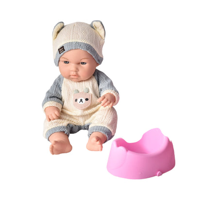 JUGUETE BEBE MUÑECA DE CAUCHO REALISTA CON ACCESORIOS