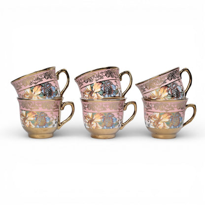 POCILLO SET 6PCS CERAMICA 90ML  DIM:6X6X5