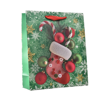 BOLSA REGALO EN PAPEL NAVIDAD TAMAÑO (L) GRANDE