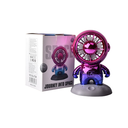 VENTILADOR FORMA ASTRONAUTA PLASTICO CON CABLE USB