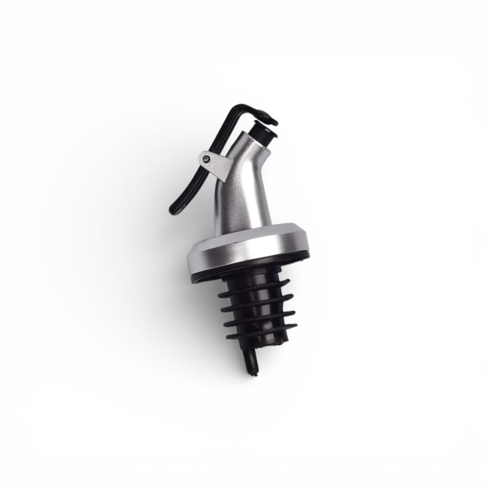 vertedor para botellas metal plateado dim:3x3x9