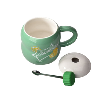MUG POCILLO FORMA DE BOTELLA DE GASEOSA CERAMICA GRANDE