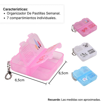 ORGANIZADOR PASTILLAS CUADRADO DIM:6*6*1,5