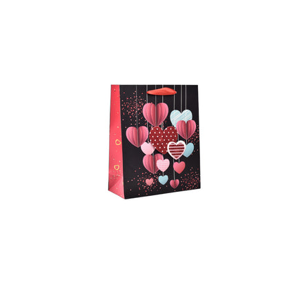 BOLSA REGALO EN PAPEL CORAZONES PEQUEÑO