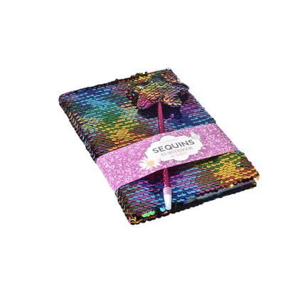 AGENDA DIARIO CON ESFERO LENTEJUELAS DIM: 14X21