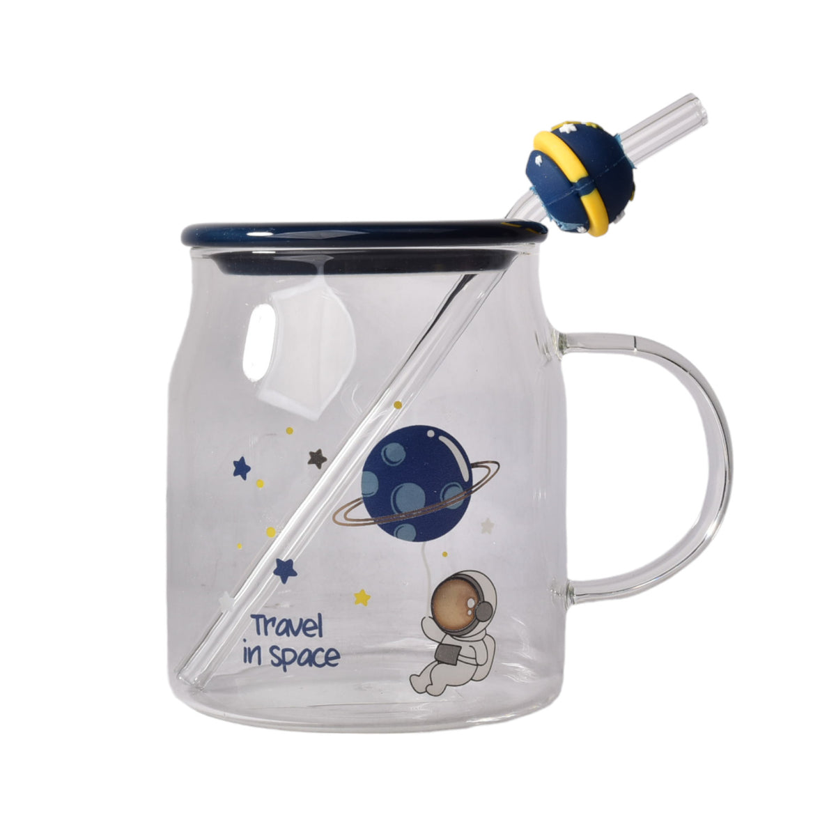 mug pocillo ceramica transparente diseños de astronauta