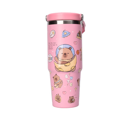 TERMO METALICO 890ML CAPYBARA DIM:9X24