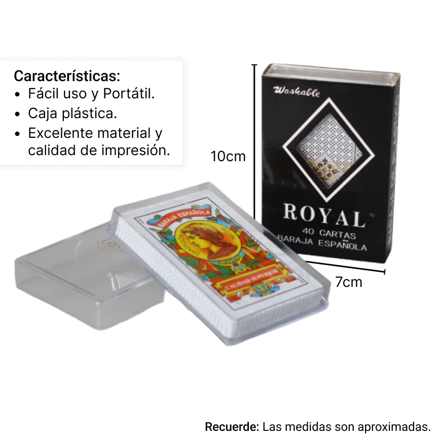 juego cartas naipe en plastico (m1049)