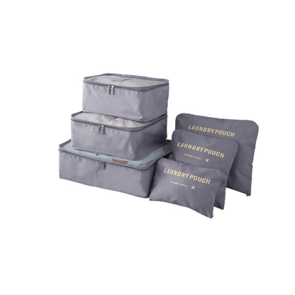 SET ORGANIZADOR DE VIAJE PORTATIL 6 UNIDADES