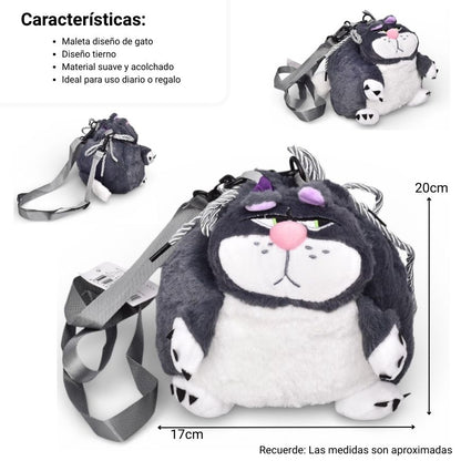BOLSO CARTERA PERSONAJE POLIESTER PELUCHE DIM:18X16X10