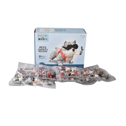 JUGUETE MINI BLOQUES FICHAS LADRILLOS DE ARMAR FORMA DE PERR