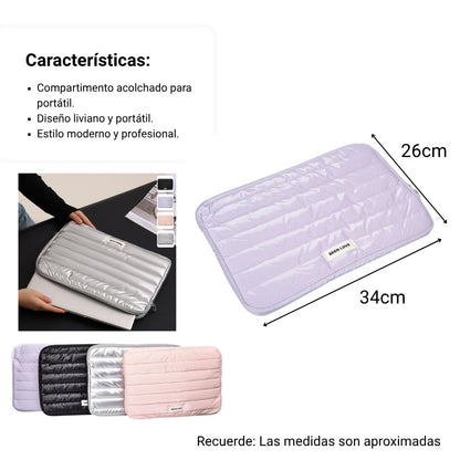 ESTUCHE PORTA LAPTOP 11 PULGADAS POLIESTER  DIM:34X2X26