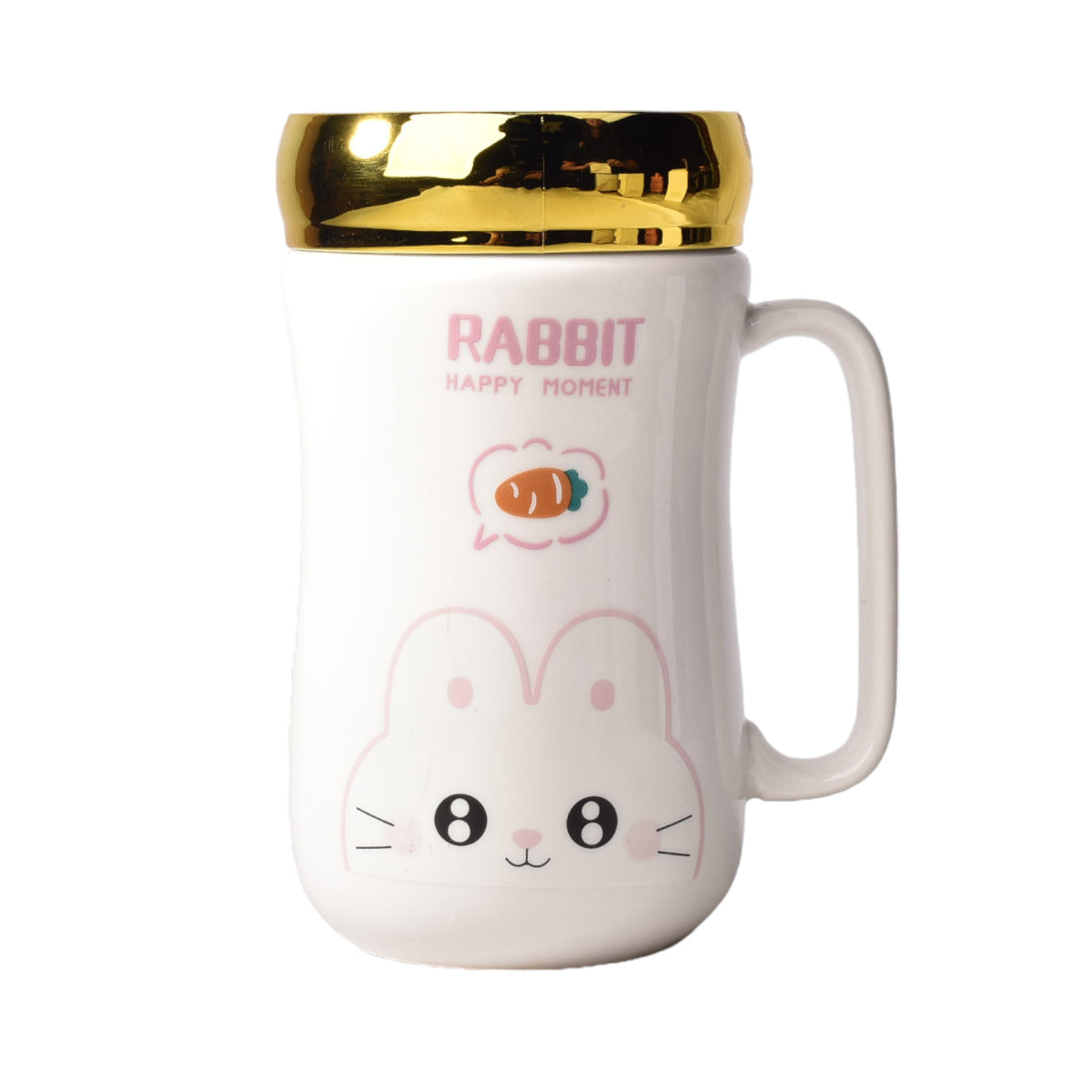 mug pocillo ceramica diseños de animales con tapa de 400ml