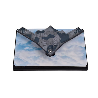 AVION DE COMBATE COLECCIONABLE METALICO DIM: 13.5*13.5*6.5cm