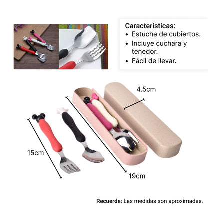 SET CUBIERTOS CUCHARA TENEDOR  DIM:20*5CM