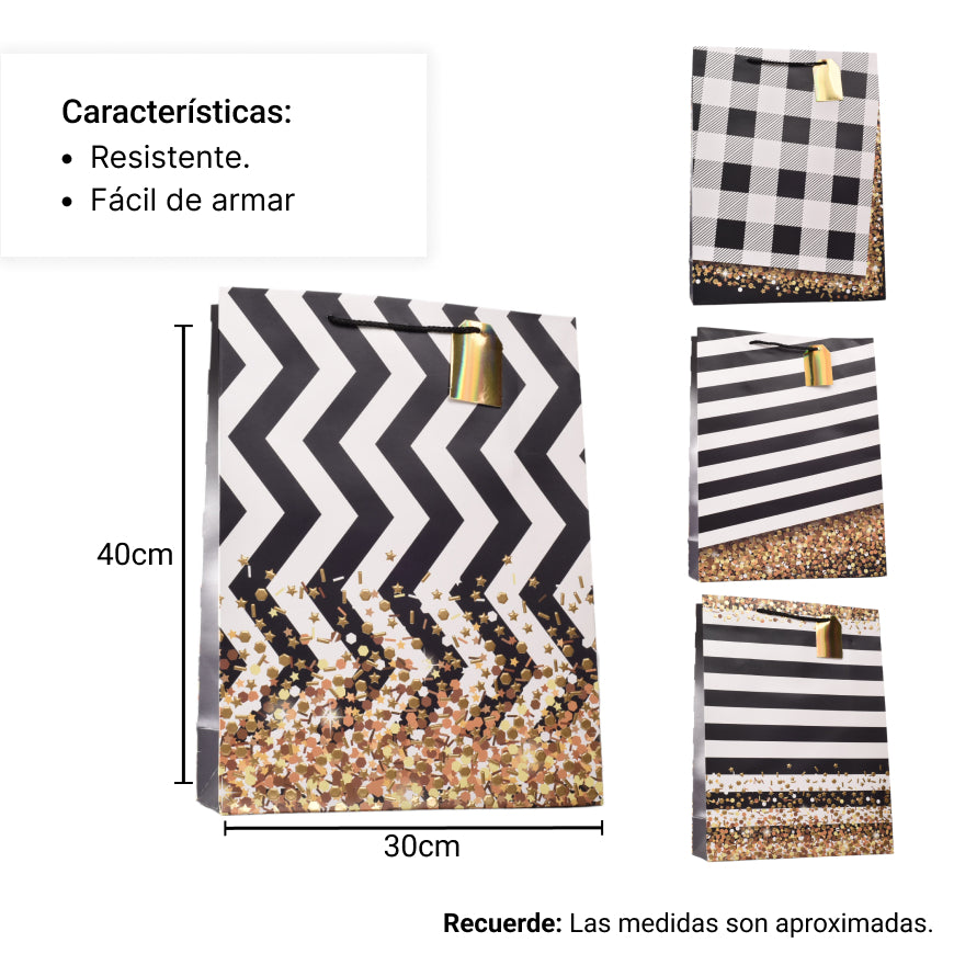 bolsa regalo en papel tamaño (l) grande