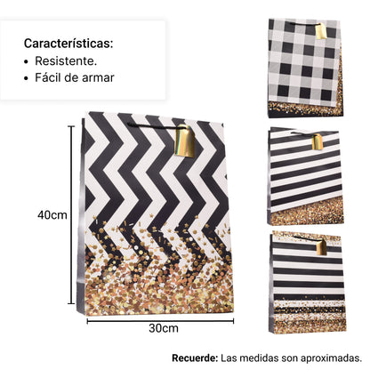 BOLSA REGALO EN PAPEL TAMAÑO (L) GRANDE