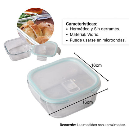 PORTACOMIDA DE  VIDRIO 800ML