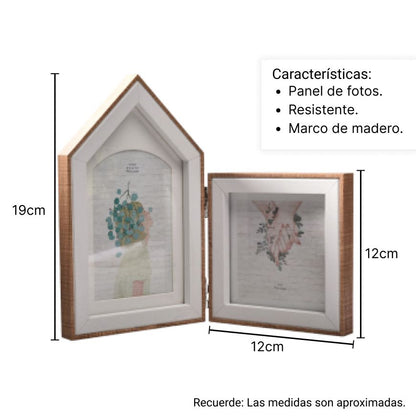 PORTARETRATO EN MARCO DE MADERA DIM: 24X19