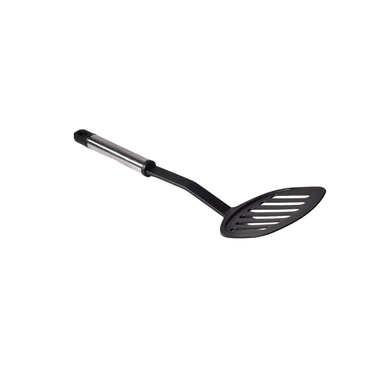 set de 6 utensilios cocina silicona plastico negro dim:10x38
