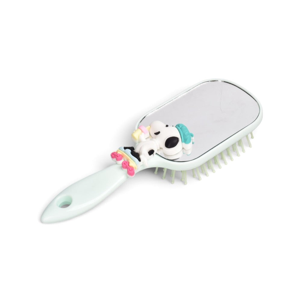 cepillo plastico con espejo para cabello prj dim: 17x6cm