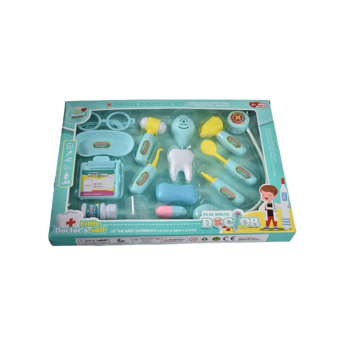 set doctor kit juguete medico para niños dim:42x30x4cm
