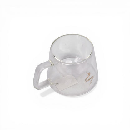 MUG POCILLO VIDRIO 80ML DIM: 7X6X6