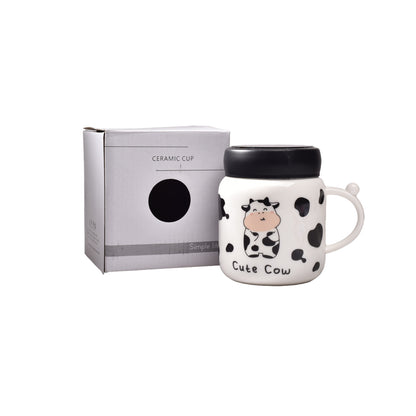 MUG EN CERAMICA POCILLO DE VACA DIM:8x12x11CM