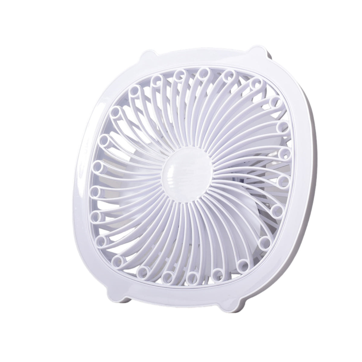 ventilador con cable usb recargable cuadrado varios colores