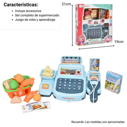 CAJA REGISTRADORA PLASTICO NIÑOS DIM: 21*6.5*19.5cm