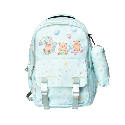 MALETA MORRAL CON CARTUCHERA POLIESTER CAPYBARA DIM:46X32X15