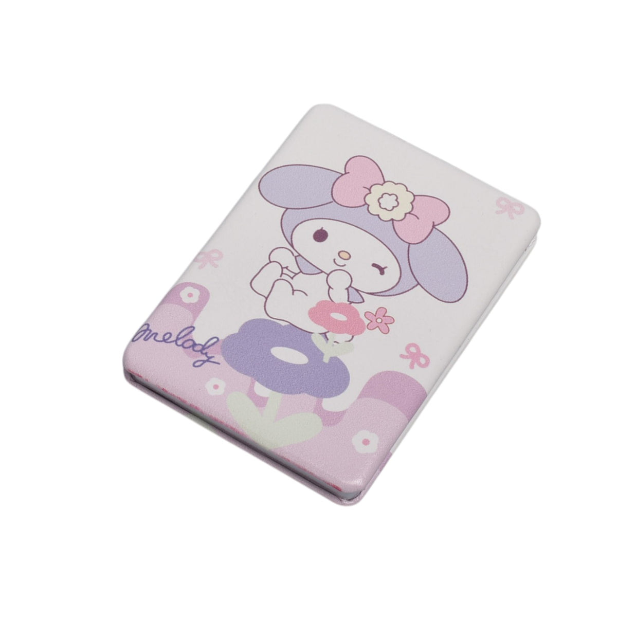 espejo cuadrado plastico rosado lila azul dim:6x8