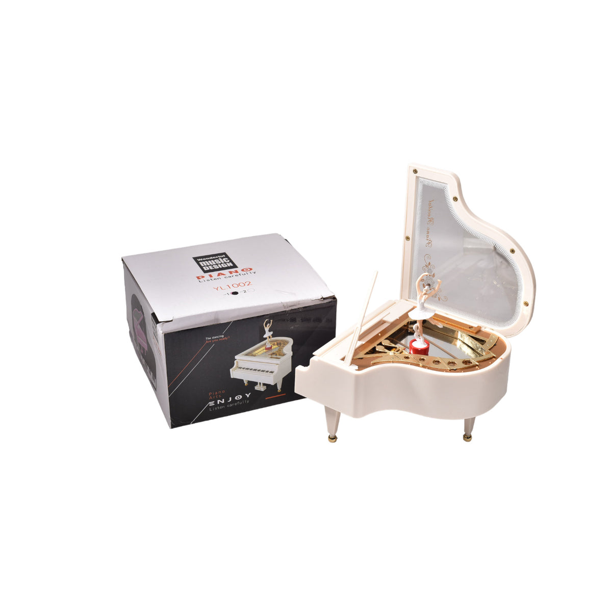 caja musical piano en plastico (yl1001-yl1002)