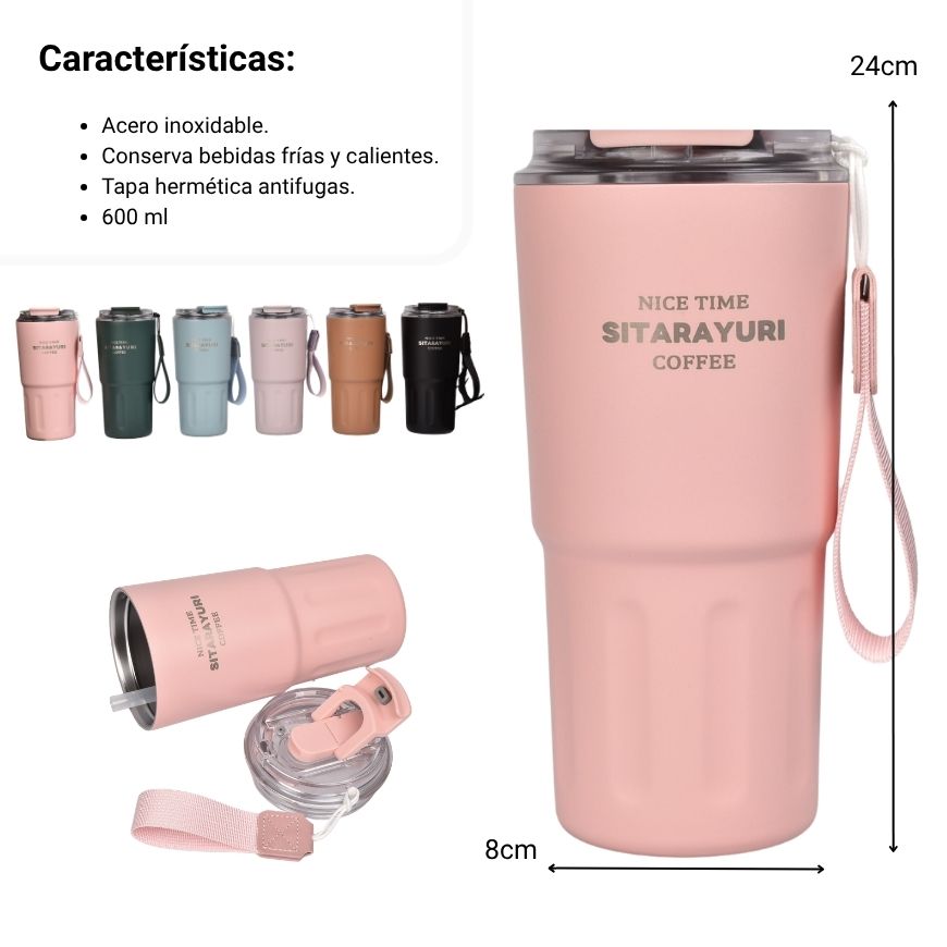 termo acero inoxidable 600ml