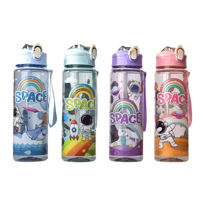 BOTELLA DE AGUA 650ML PLASTICO ASTRONAUTA