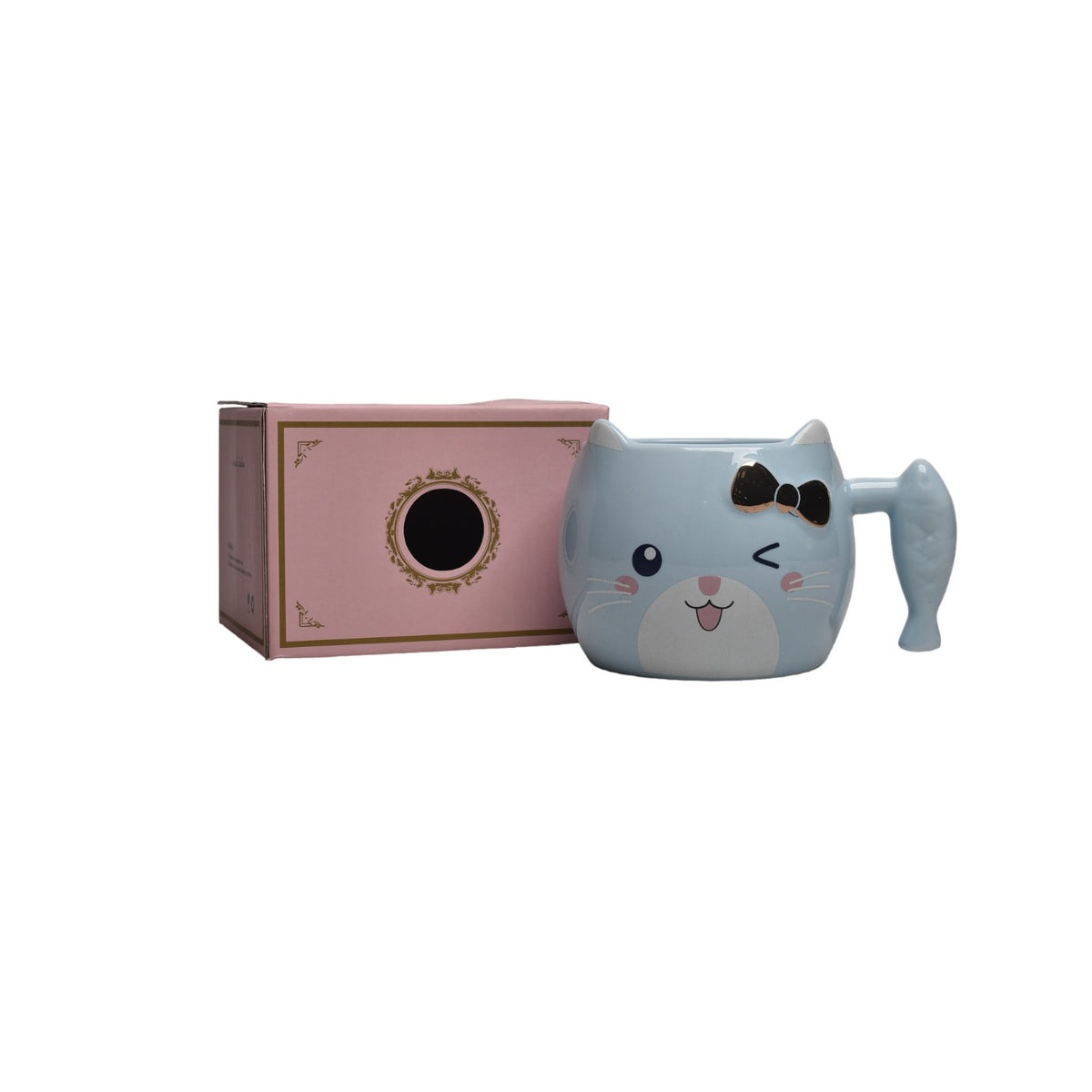 mug pocillo forma de gato