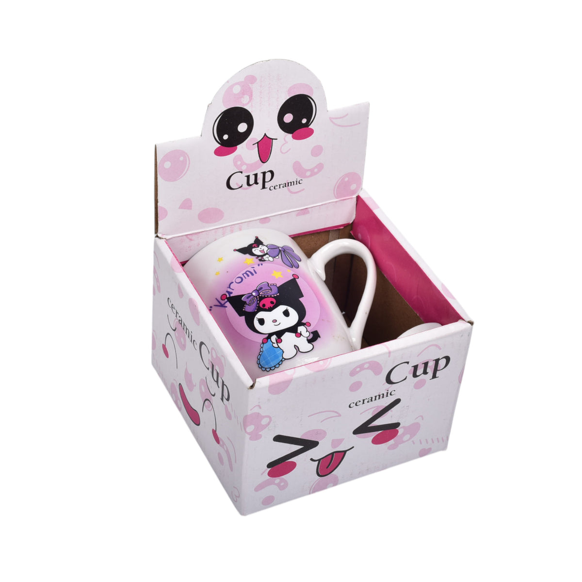 set pocillo con cuchara ceramica 180ml personaje