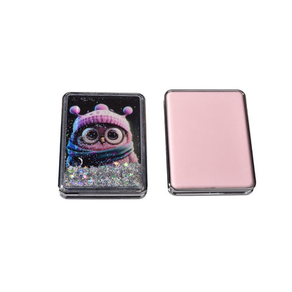 ESPEJO PLASTICO CUADRADO CARTERA DIM:6CM