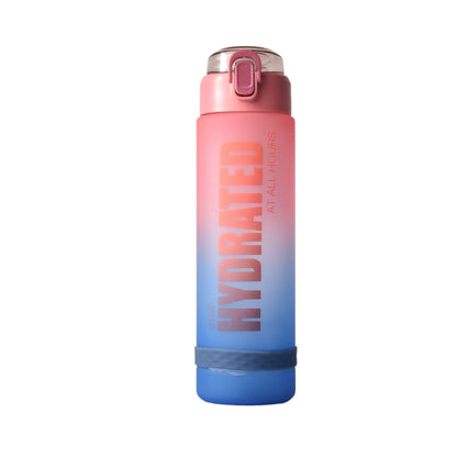 BOTELLA DE AGUA PLASTICA DE 900ML DIM:7X7X27CM