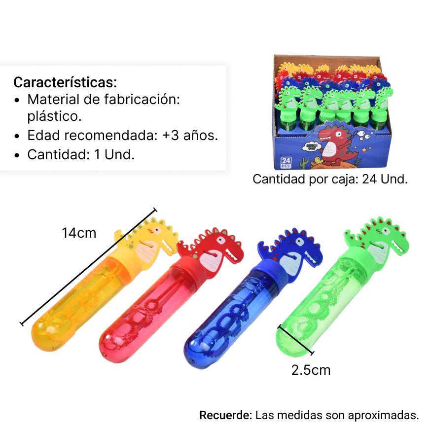 burbujero pequeño forma de dinosaurio