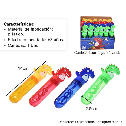 BURBUJERO PEQUEÑO FORMA DE DINOSAURIO