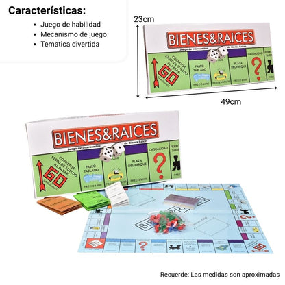 JUEGO DE MESA BIENES Y RAICES DIM: 32*14.5*3cm