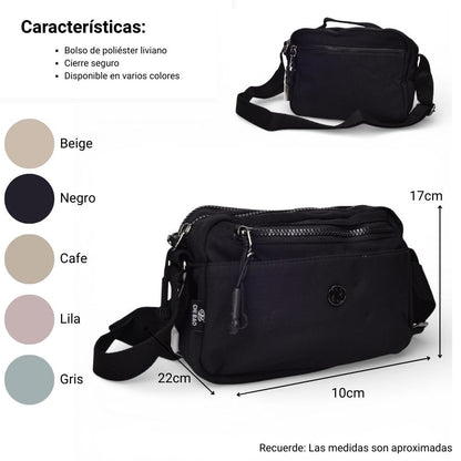 BOLSO LIGERO MUJER POLIESTER DIM:22X15X8