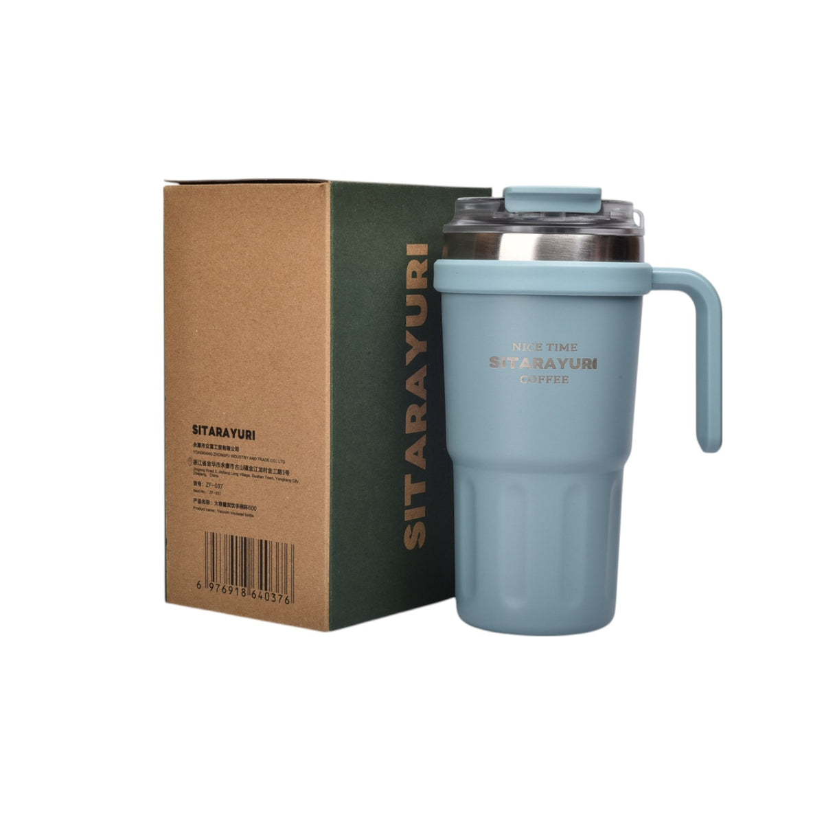 termo acero inoxidable 600ml dim:9x9x19